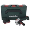 Metabo WB 18 LT BL 11-125 Quick Akku Winkelschleifer 18 V 125 Mm Brushless + 1x Akku 4,0 Ah + MetaBOX - Ohne Ladegerät