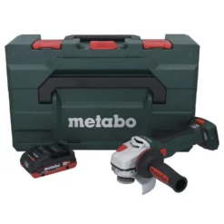Metabo WB 18 LT BL 11-125 Quick Akku Winkelschleifer 18 V 125 Mm Brushless + 1x Akku 4,0 Ah + MetaBOX - Ohne Ladegerät