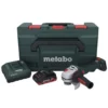 Metabo WB 18 LT BL 11-125 Quick Akku Winkelschleifer 18 V 125 Mm Brushless + 1x Akku 4,0 Ah + Ladegerät + MetaBOX