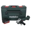 Metabo W 18 L 9-125 Akku Winkelschleifer 18 V 125 Mm + 1x Akku 8,0 Ah + MetaBOX - Ohne Ladegerät