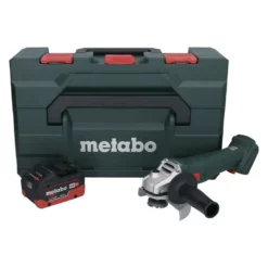 Metabo W 18 L 9-125 Akku Winkelschleifer 18 V 125 Mm + 1x Akku 10,0 Ah + MetaBOX - Ohne Ladegerät