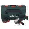 Metabo WB 18 LT BL 11-125 Quick Akku Winkelschleifer 18 V 125 Mm Brushless + 1x Akku 8,0 Ah + MetaBOX - Ohne Ladegerät