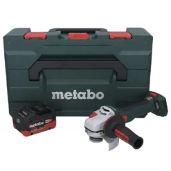 Metabo WB 18 LT BL 11-125 Quick Akku Winkelschleifer 18 V 125 Mm Brushless + 1x Akku 8,0 Ah + MetaBOX - Ohne Ladegerät