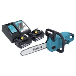 Makita DUC 307 RGX2 Akku Kettensäge 18 V 30 Cm 7,7 M/s Brushless + 2x Akku 6,0 Ah + Ladegerät