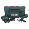 Metabo W 18 7-125 Akku Winkelschleifer 18 V 125 Mm + 2x Akku 4,0 Ah + Ladegerät + MetaBOX ( 602371510 )