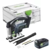 Festool CARVEX PSBC 420-Basic Akku Pendelstichsäge 18 V 120 Mm Brushless + 1x Akku 5,0 Ah + Systainer - Ohne Ladegerät