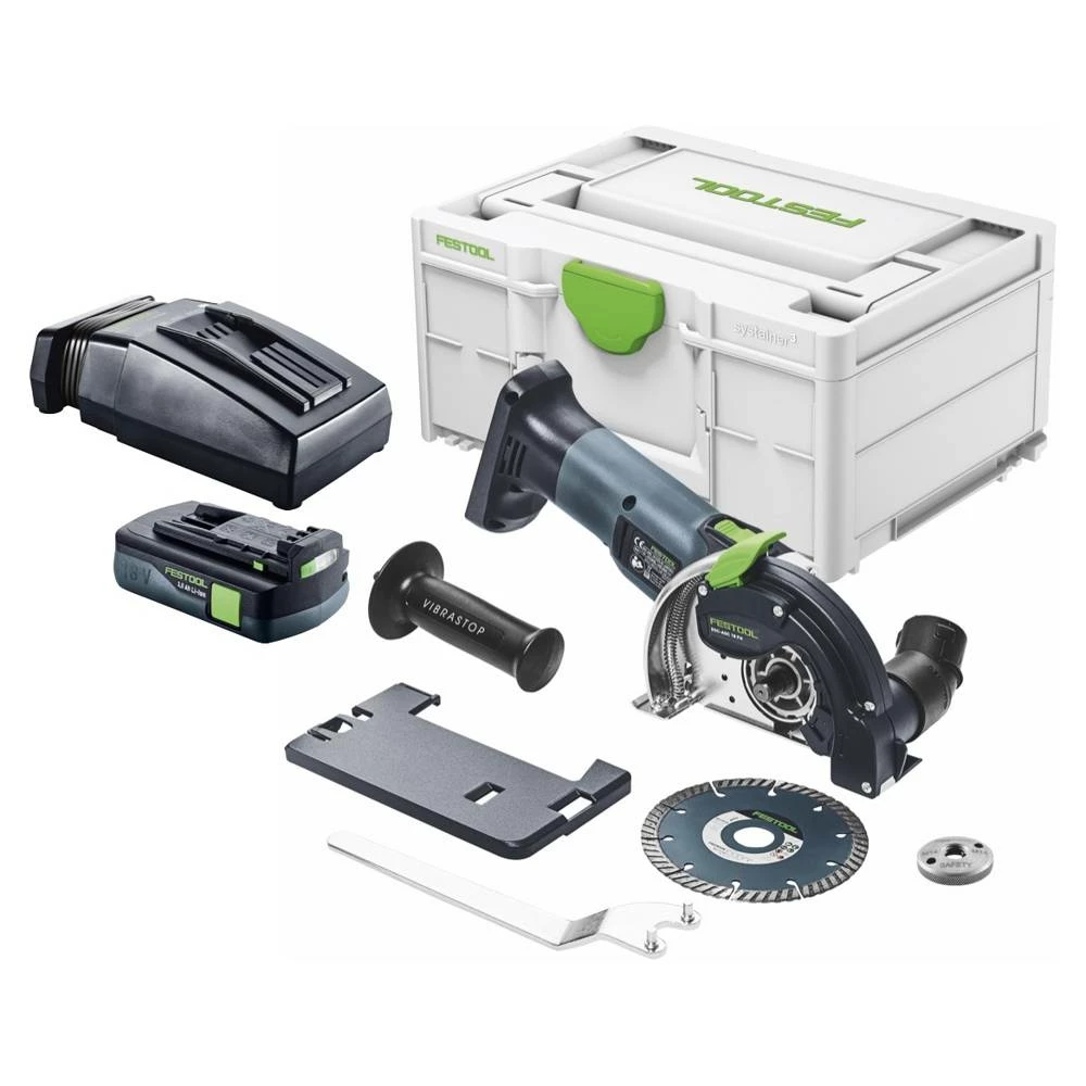 Festool DSC-AGC 18-125 FH EB-Basic Akku Freihandtrennsystem 18 V 125 Mm Brushless + 1x Akku 3,0 Ah + Ladegerät + Systainer 1 Festool DSC-AGC 18-125 FH EB-Basic Akku Freihandtrennsystem 18 V 125 Mm Brushless + 1x Akku 3,0 Ah + Ladegerät + Systainer