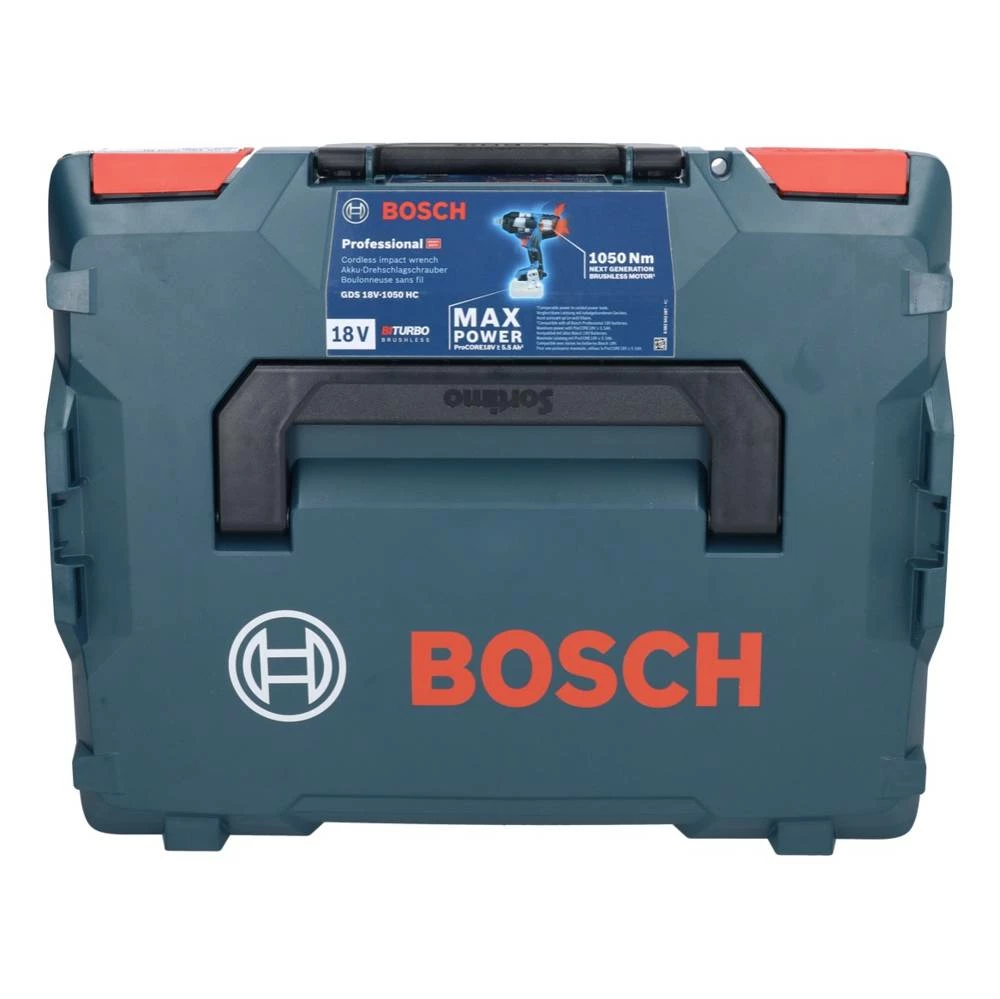 Bosch GDS 18V-1050 HC Akku Drehschlagschrauber 18 V 1050 Nm BITURBO Brushless + 1x ProCORE Akku 8,0 Ah + Ladegerät + L-Boxx 3 Bosch GDS 18V-1050 HC Akku Drehschlagschrauber 18 V 1050 Nm BITURBO Brushless + 1x ProCORE Akku 8,0 Ah + Ladegerät + L-Boxx – Bild 3