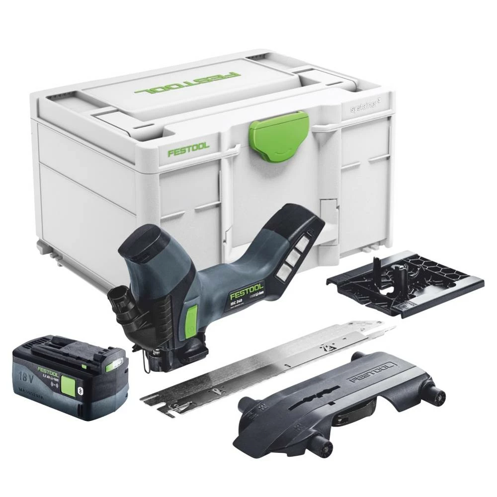 Festool ISC 240 EB-Basic Akku Dämmstoffsäge 18 V 240 Mm + 1x Akku 5,0 Ah + Systainer - Ohne Ladegerät 1 Festool ISC 240 EB-Basic Akku Dämmstoffsäge 18 V 240 Mm + 1x Akku 5,0 Ah + Systainer - Ohne Ladegerät