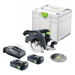 Festool HKC 55 EB-Basic Akku Handkreissäge 18 V 160 Mm Brushless + 2x Akku 3,0 Ah + Ladegerät + Systainer
