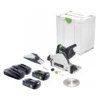Festool TSC 55 KEB-Basic Akku Tauchsäge 18 V / 36 V ( 2x 18 V ) 160 Mm Brushless + 2x Akku 3,0 Ah + Doppelladegerät + Systainer