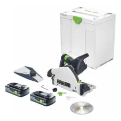 Festool TSC 55 KEB-Basic Akku Tauchsäge 18 V / 36 V ( 2x 18 V ) 160 Mm Brushless + 2x Akku 4,0 Ah + Systainer - Ohne Ladegerät