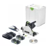 Festool TSC 55 KEB-Basic Akku Tauchsäge 18 V / 36 V ( 2x 18 V ) 160 Mm Brushless + 2x Akku 4,0 Ah + Doppelladegerät + Systainer