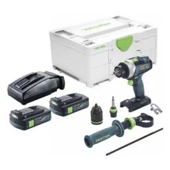 Festool TPC 18/4 I-Basic Akku Schlagbohrschrauber 18 V 75 Nm Brushless + 2x Akku 3,0 Ah + Ladegerät + Systainer