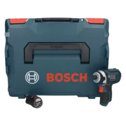 Bosch GDR 12V-105 Professional Akku Drehschlagschrauber 12 V 105 Nm 1/4" + 1x Akku 2,0 Ah + L-Boxx - Ohne Ladegerät