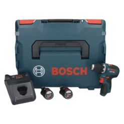 Bosch GSR 12V-35 Professional Akku Bohrschrauber 12 V 35 Nm Brushless + 2x Akku 2,0 Ah + Ladegerät + L-Boxx