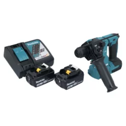 Makita DHR 183 RM Akku Bohrhammer 18 V 1,7 J SDS Plus Brushless + 2x Akku 4,0 Ah + Ladegerät