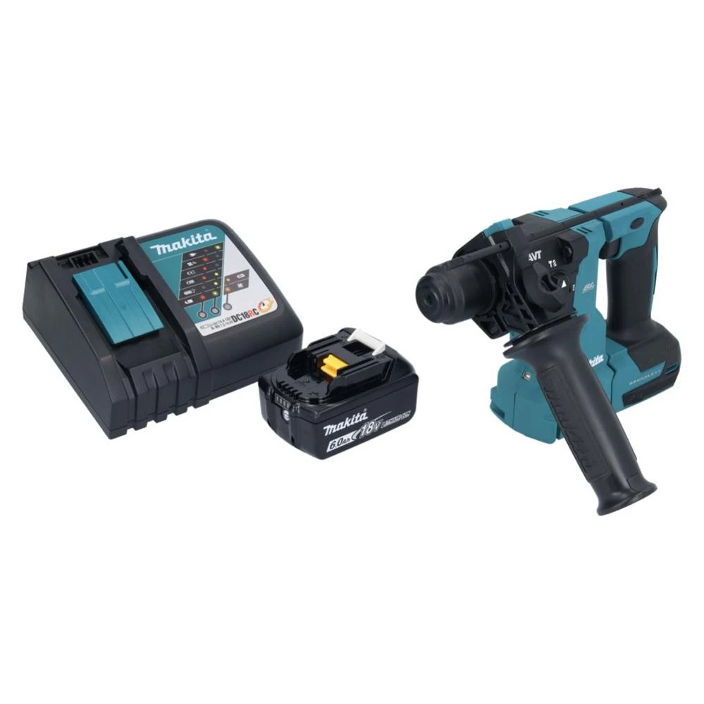 Makita DHR 183 RG1 Akku Bohrhammer 18 V 1,7 J SDS Plus Brushless + 1x Akku 6,0 Ah + Ladegerät 1 Makita DHR 183 RG1 Akku Bohrhammer 18 V 1,7 J SDS Plus Brushless + 1x Akku 6,0 Ah + Ladegerät