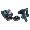 Makita DHR 183 RG Akku Bohrhammer 18 V 1,7 J SDS Plus Brushless + 2x Akku 6,0 Ah + Ladegerät