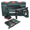 Metabo KH 18 LTX 24 Akku Kombihammer 18 V 2,1 J SDS Plus + 1x Akku 4,0 Ah + 10 Tlg. Bohrer Und Meißel Set + MetaBOX - Ohne Ladegerät