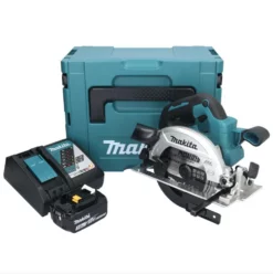 Makita DHS 661 RF1J Akku Handkreissäge 18 V 165 Mm Brushless + 1x Akku 3,0 Ah + Ladegerät + Makpac