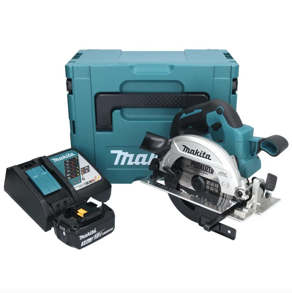 Makita DHS 661 RF1J Akku Handkreissäge 18 V 165 Mm Brushless + 1x Akku 3,0 Ah + Ladegerät + Makpac 1 Makita DHS 661 RF1J Akku Handkreissäge 18 V 165 Mm Brushless + 1x Akku 3,0 Ah + Ladegerät + Makpac