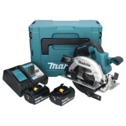 Makita DHS 661 RFJ Akku Handkreissäge 18 V 165 Mm Brushless + 2x Akku 3,0 Ah + Ladegerät + Makpac