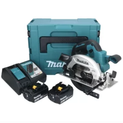 Makita DHS 661 RMJ Akku Handkreissäge 18 V 165 Mm Brushless + 2x Akku 4,0 Ah + Ladegerät + Makpac