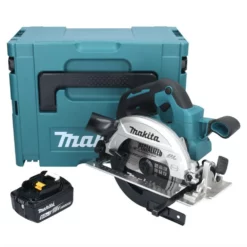 Makita DHS 661 G1J Akku Handkreissäge 18 V 165 Mm Brushless + 1x Akku 6,0 Ah + Makpac - Ohne Ladegerät