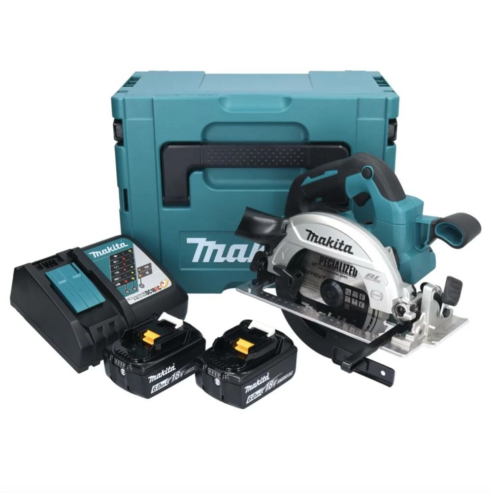 Makita DHS 661 RGJ Akku Handkreissäge 18 V 165 Mm Brushless + 2x Akku 6,0 Ah + Ladegerät + Makpac 1 Makita DHS 661 RGJ Akku Handkreissäge 18 V 165 Mm Brushless + 2x Akku 6,0 Ah + Ladegerät + Makpac