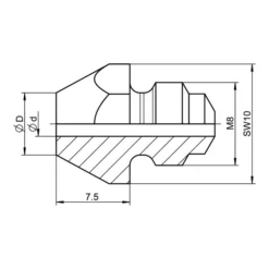 Gesipa Ersatzteil Mundstück 10/40 K (für Kunststoff-Blindniete)