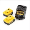 DeWalt Akku Starter Kit 18 V DCB 115 M2 QW Mit Ladegerät DCB 115 Und 2x Akku DCB 182 4 Ah