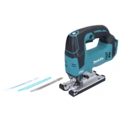 Makita DJV 182 Z Akku Pendelhubstichsäge 18V Brushless + 3 Tlg. Stichsägeblatt Set - Ohne Akku, Ohne Ladegerät