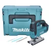 Makita DJV 182 ZJ Akku Pendelhubstichsäge 18V Brushless + 3 Tlg. Stichsägeblatt Set + Makpac - Ohne Akku, Ohne Ladegerät