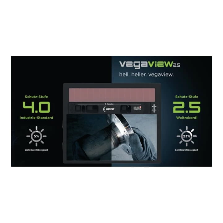 Optrel Schweißerschutzhelm Vegaview2.5 Batterielebensdauer Ca.3000 H 90x110mm DIN 8-12 2 Optrel Schweißerschutzhelm Vegaview2.5 Batterielebensdauer Ca.3000 H 90x110mm DIN 8-12 – Bild 2
