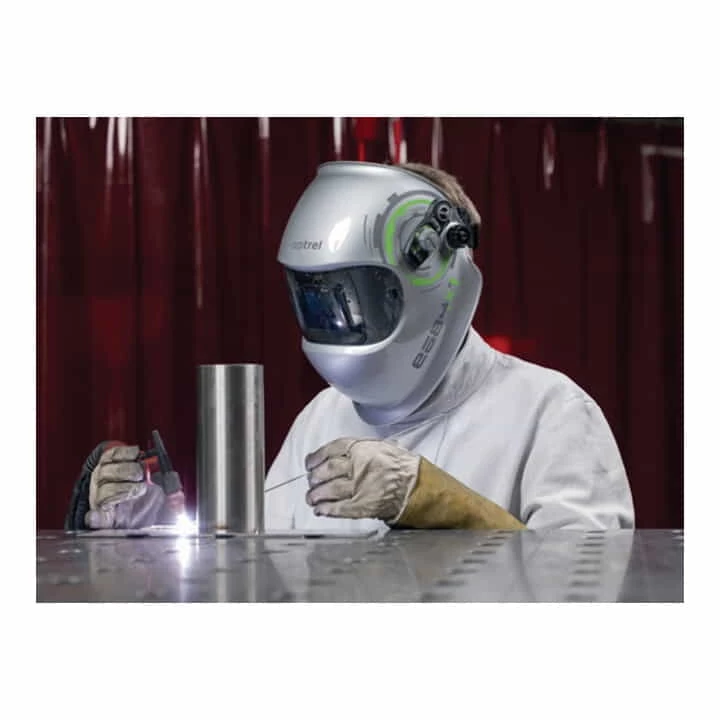 Optrel Schweißerschutzhelm E684 DIN4/5-13 Sichtfeld 50x100mm Silber Lack. 2 Optrel Schweißerschutzhelm E684 DIN4/5-13 Sichtfeld 50x100mm Silber Lack. – Bild 2