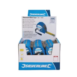 Silverline Rollbandmaße „Measure Mate“, Verkaufsdisplay