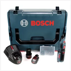 Bosch GRO 12V-35 Akku Rotationswerkzeug 12V + 2x Akku 3,0Ah + Ladegerät + L-Boxx