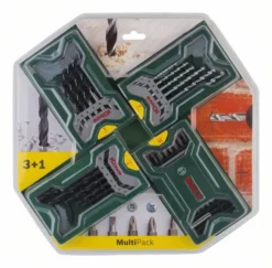Bosch Bohr- Schrauberbit-Set 3+1, Mini-X-Line, Metall-, Stein-, Holzbohrer, Bit-Set (2 607 017 071)