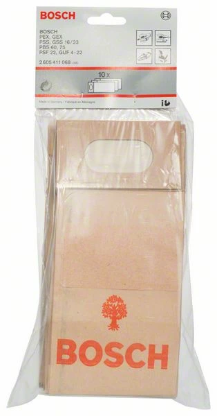 Bosch Staubbeutel Für Band-, Exzenter-, Schwingschleifer, Universalfräse, 10er-Pack (2 605 411 068) 1 Bosch Staubbeutel Für Band-, Exzenter-, Schwingschleifer, Universalfräse, 10er-Pack (2 605 411 068)