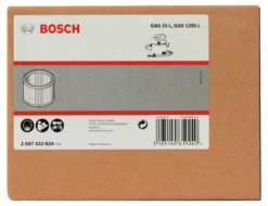 Bosch Faltenfilter, Filteroberfläche 3000 Cm ², 139 X 185 Mm, Zubehör Für GAS 15 L (2 607 432 024)