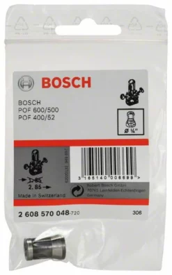 Bosch Spannzange Ohne Spannmutter, 1/4 Zoll, Für Bosch-Oberfräse (2 608 570 048)