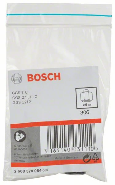 Bosch Spannzange Mit Spannmutter, 6 Mm, Für Bosch-Geradschleifer (2 608 570 084) 1 Bosch Spannzange Mit Spannmutter, 6 Mm, Für Bosch-Geradschleifer (2 608 570 084)