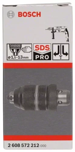 Bosch Schnellspannbohrfutter Mit Adapter, 1,5 Bis 13 Mm, SDS Plus, Für GBH 2-26 DFR (2 608 572 212)