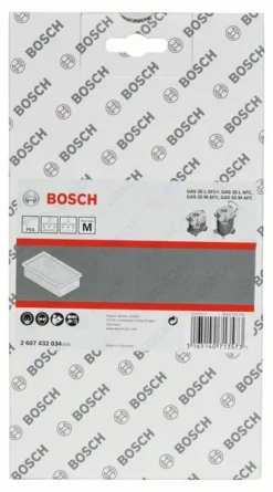 Bosch Flachfaltenfilter Polyester, Viereckig, 6150 Cm², 240 X 140 X 56 Mm (2 607 432 034)