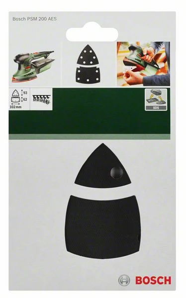 Bosch Schleifplatte Für PSM 200 AE, 2-teilig, Dreieckig, SDS, 102 X 92 Mm, Klett. (2 609 256 D20) 1 Bosch Schleifplatte Für PSM 200 AE, 2-teilig, Dreieckig, SDS, 102 X 92 Mm, Klett. (2 609 256 D20)