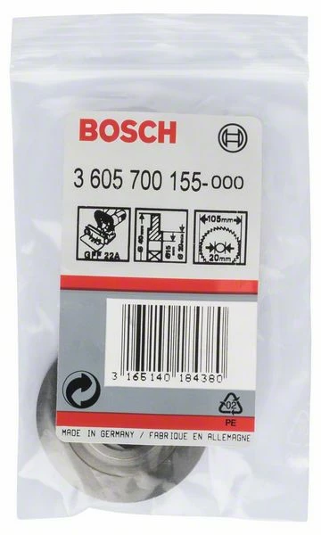 Bosch Aufnahmeflansch Für Scheibenfräser, 20 Mm (3 605 700 155) 1 Bosch Aufnahmeflansch Für Scheibenfräser, 20 Mm (3 605 700 155)