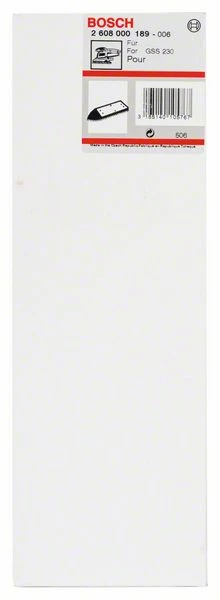 Bosch Schleifplatte Verlängert, 185 X 93 Mm, Deltaform (2 608 000 189)