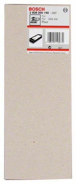 Bosch Schleifplatte Verlängert, 185 X 93 Mm, Dünne Ausführung (2 608 000 190)