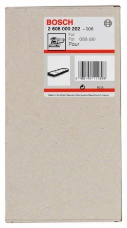 Bosch Schleifplatte 185 X 93 Mm, Für GSS 230 A, GSS 230 AE, Mit Kletthaftung (2 608 000 202)